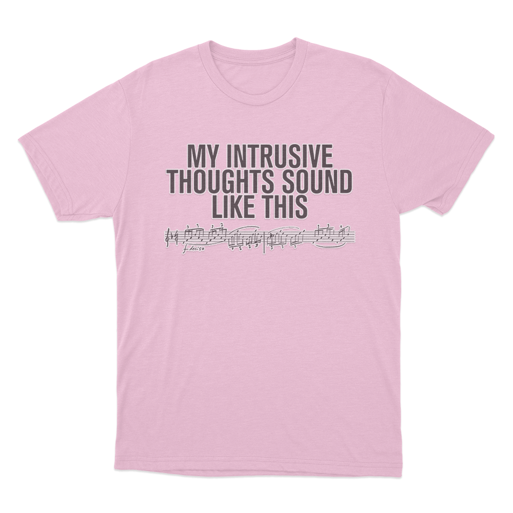 Intrusive Thoughts Unisex T Shirt Pink Intrusive Thoughts Unisex T Shirt Pink