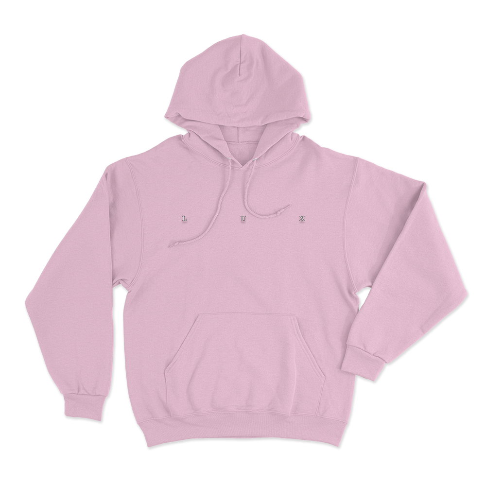 LUX Logo Unisex Hoodie Pink LUX Logo Unisex Hoodie Pink