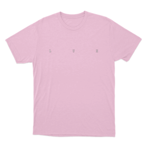 LUX Logo Unisex T Shirt Pink