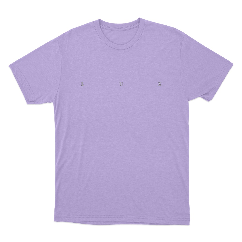 LUX Logo Unisex T Shirt Purple LUX Logo Unisex T Shirt Purple