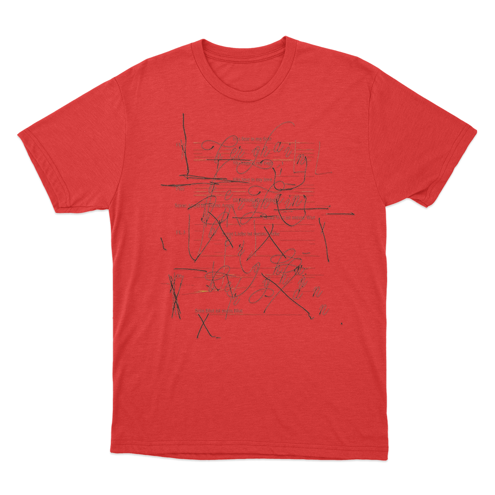 Music Notes Unisex T Shirt Red Music Notes Unisex T Shirt Red