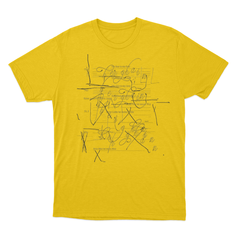Music Notes Unisex T Shirt Yellow Music Notes Unisex T Shirt Yellow