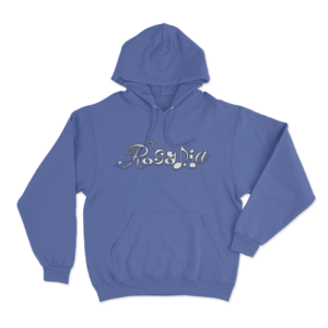 Rosalia Logo Unisex Hoodie Blue 1